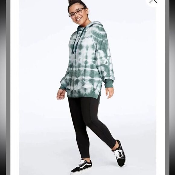 M VS pink green white tie dye hoodie sweatshirt legging pullover - Picture 1 of 4